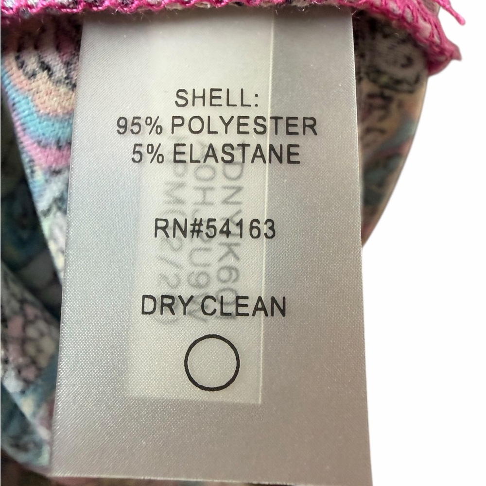 Tommy Hilfiger Fun Colorful Paisley Print Shift Dress Size 14 Stretch Knit - Picture 10 of 10